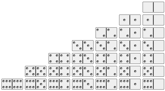 Standard 6x6 Domino Set
